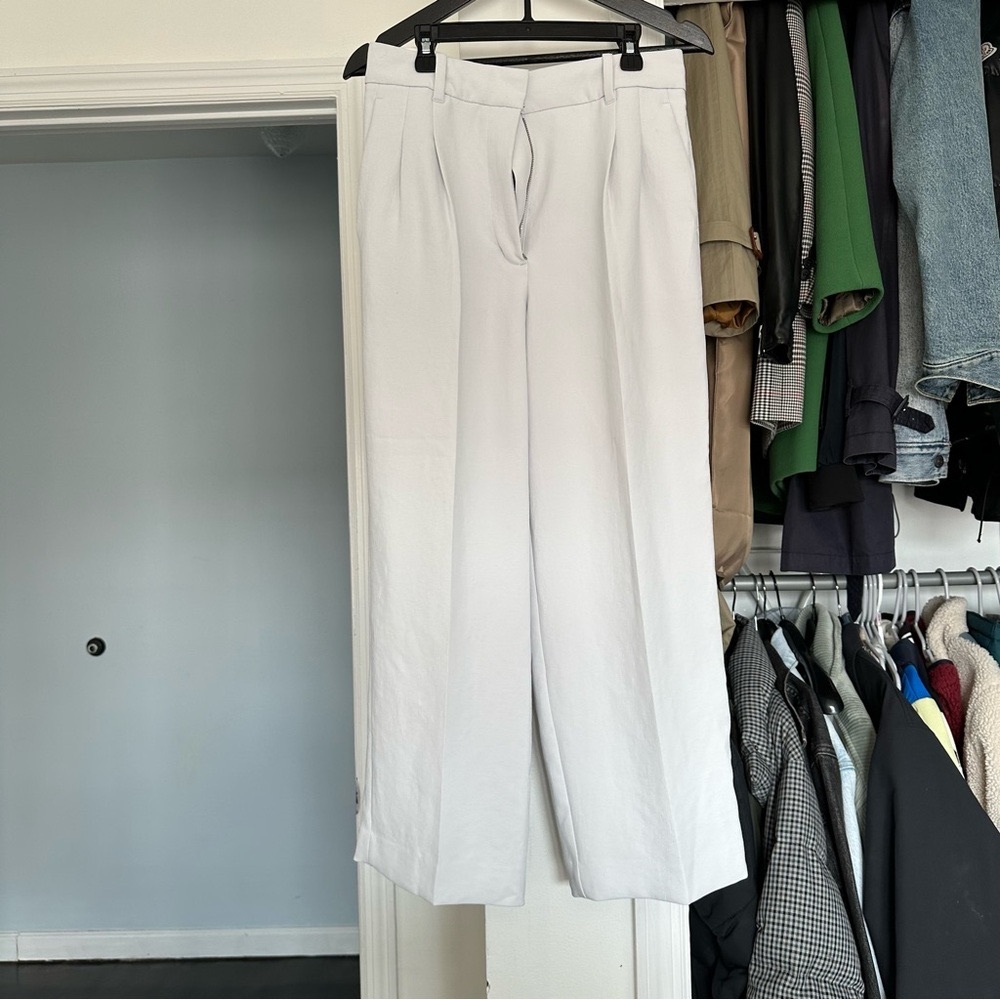 Aritzia Wilfred Effortless Cropped Wide Leg Pant